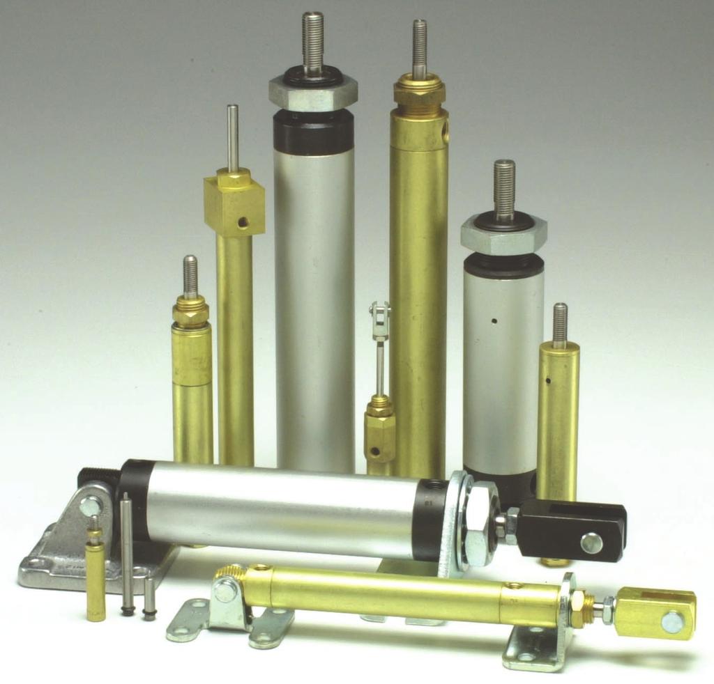 MINIMATIC CYLINDER Clippard offers more types of miniature pneumatic cylinders for the designer s convenience, including: spring return, spring extend, air retract, double-acting and double rod