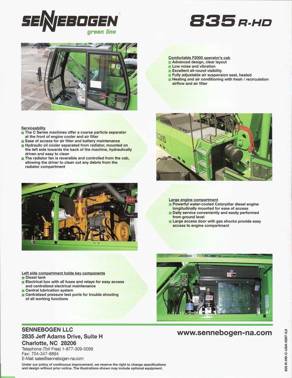 5E/j:(JEBDGEN" green line B35R-HO Comfortable F2000 operator's cab Advanced design clear layout Low noise and vibration Excellent all-round visibility Fully adjustable air suspension seat heated