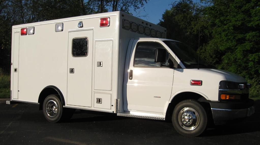 Chevy Metro Express 150 Type III Ambulance Conversion Overall Height 105 Overall Width 94 Completed Vehicle