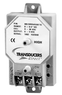 Introducing the TDG05 Series Very Low Differential Transducer. SERIES: TDG05 FEATURES For Air or Non-Co