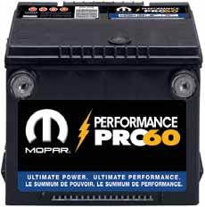 PERFORMANCE PRO 60 COMPACT/CONVENTIONAL BATTERY 18-month free replacement Maintenance-Free High-tech construction designed to withstand temperature extremes for reliable performance Starting power