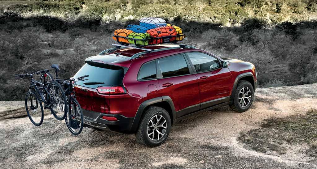 Bring it on. 1 3 2 Overseas model shown. 1. Roof Top Cargo Basket. (1) Adds cargo space and locks to the Sport Utility Bars. (2) Basket measures 44 x 39 inches and features a Front Air Deflector.