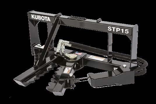 AP-STP15 Series Tree/Post Puller AVAILABLE FOR: SSV65 Hitch: Skid Steer Cylinder: 2" x 8 x 1" Welded Stout Square Tube Frame Pincher: 16" x 2¾" x 5/8" Pivot Pin: 2½" Solid, Greasable Mouth
