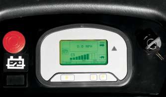 1 2 6 3 5 4 1. Travel Speed 4. Time And Hour meter 2. Travel Direction 5. Battery Discharge Indicator (BDI) 3. Fault Detection 6.