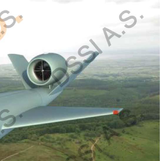 engine - Model HS The UAV is designed for transsonic
