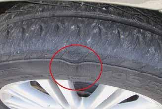 EXTERIOR TYRE WEAR AND WHEEL RIMS ACCEPTABLE