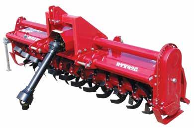Prices Effective January 2, 2019 Machine Prices and Specifications RTX HEAVY DUTY SERIES ROTARY TILLER MODEL RTX85G RTX92G Rotation Standard Standard Drivetrain Gear Gear Hitch ASAE Category 1 & 2,