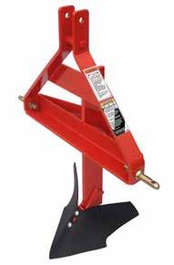 LAYOFF PLOW 1RCV CULTIVATOR Category 1 Standard & Quick Hitch Overall Width 32-3/8 32-3/8 57-7/8 Overall Height 50 38 41-3/16 Horsepower 25-45 25-45 25-45 Shank Size 3/4 x 6 3/4 x 4 3/8 x 1-3/4