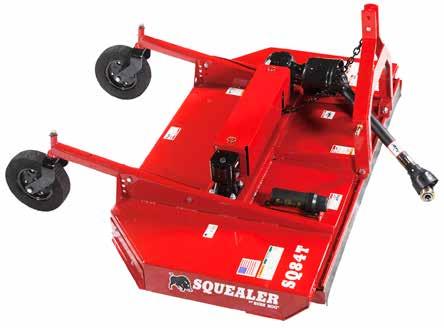 Machine Prices and Specifications Prices Effective January 2, 2019 SQ84T SQUEALER SERIES TWIN-SPINDLE 7 ROTARY CUTTER MODEL SQ84T All models are available in the colors below: Cutting Width 7 Model