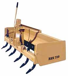 Machine Prices and Specifications Prices Effective January 2, 2019 RBX SERIES RO SERIES RBX SERIES RETRACTABLE SHANK BOX BLADE MODEL RBX720 RBX780 RBX840 Working Width 72 65 84 Number of Scarifiers 6