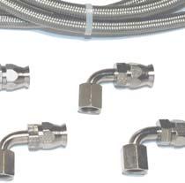 PARTS LIST TCP HOSE-02 - Braided Stainless Hose Kit, Remote Reservoir (Street or Pro Pump) 4 3216-T-109106S Hose End,