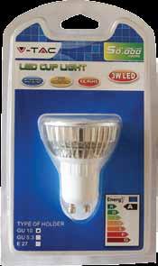 LED Spot Light & Bulb 3*1W High Power Material: die cast 4450 4451 E14 E27 GU10 GU5.3 Code Art Wattage Voltage Fitting Color Lumen LED Type Dimensions Beam Angle 4008 VT-1002 3W 12V GU5.