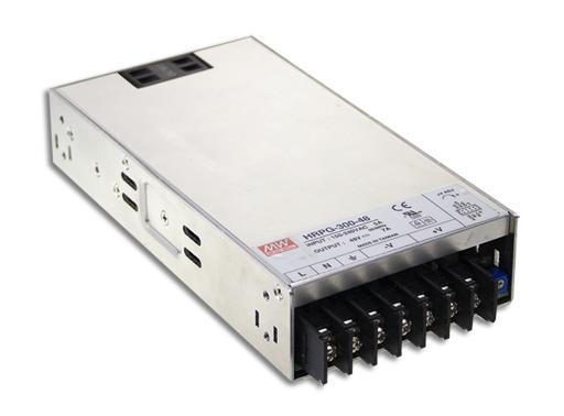 300W Single Output with PFC Function H RP -300 s eries SPECIFICATION MODEL OUTPUT INPUT PROTECTION FUNCTION ENVIRONMENT SAFETY & EMC (Note 4) OTHERS NOTE DC VOLTAGE RATED CURRENT CURRENT RANGE RATED