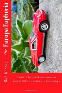 Books and video Europa euphoria This book is a semi-technical and semi-humorous account of the restoration of a Lotus Europa in the USA.