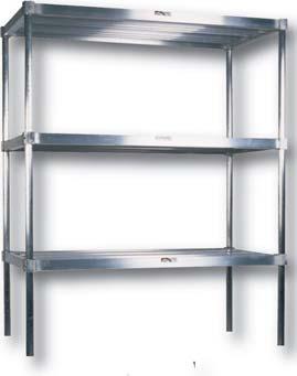 Top shelf for general merchandise. Shipped knockdown - easily assembled. Lengths of 54, 60", 80" and 93".