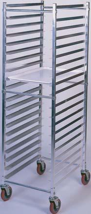 All-welded 1" aluminum construction. Capacity of 20-18 x 26 sheet pans.