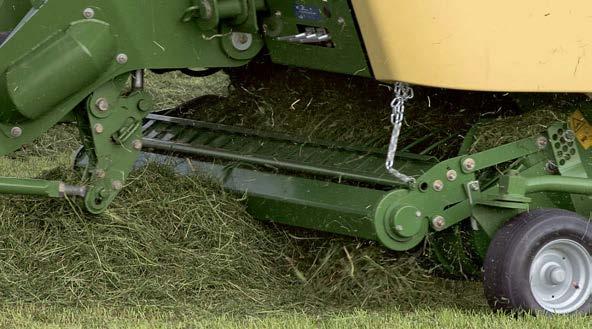 It is easily adjusted to current crop, swath volume and ground speed.