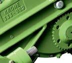 Rotor The KRONE cut-and-feed rotor creates a consistent flow of large volumes into the machine and exact
