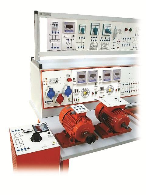 Asynchronous Machines Experiment Set Induction machine has three phase stator winding and squirrel cage burried in the rotor. It is suitable for working as motor and alternator.
