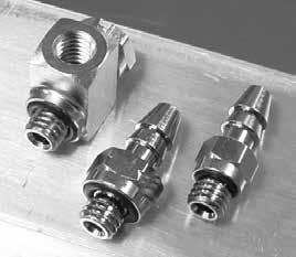 70 0.48.5 7.0 50 /6 0.60 4.0.0 60 /4.07.0 5.0 70 5/6.6 5.0 8.0 80 /8.40 59.0 40.0 Flow Rate (Typical) Pneu-Edge fittings ease installation by offering larger barbs on miniature threads.