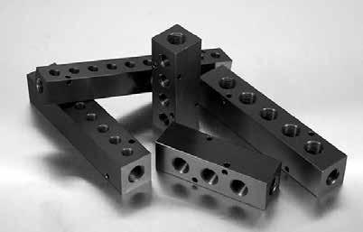How To Specify Inline Manifolds Convenient junction point Multiple branches Two input ports Aluminum with black anodizing for corrosion resistance and appearance Mounting versatility MANIFOLDS