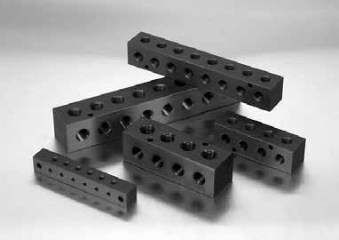 How To Specify Terminal Blocks MANIFOLDS Tee configuration Three available port options 0- (F), /8 NPT (F), /4 NPT (F) to0 stations Mounting versatility Aluminum with black anodizing for corrosion