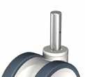 Options for Blickle MOVE Synthetic castors RoHS Top plate fittings for Blickle MOVE Synthetic castors Product code suffix -P25 -P26 Product code suffix corrosionresistant version -PX25 -PX26 Plate
