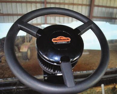 Figure 3a: Installed steering wheel assembly D c. Install Outback center cap E (Figure 3c).