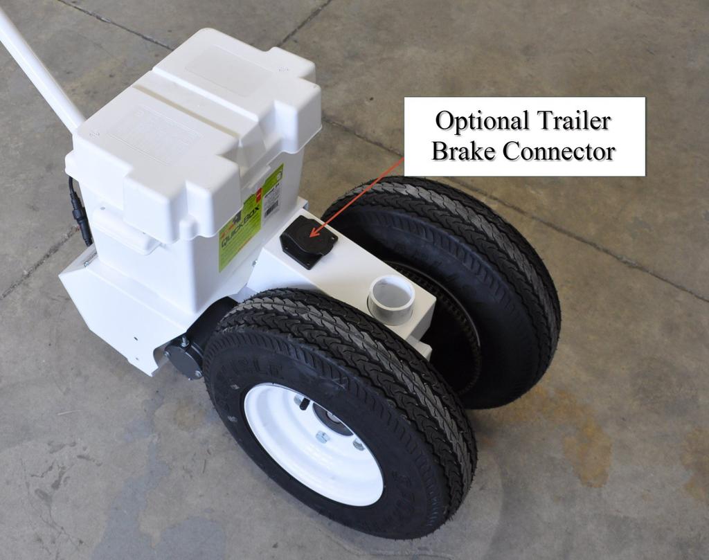 Trailer Brakes: The Parkit360 Force features a connection for your trailer brake system. When connected and powered on, the trailer brakes will be engaged automatically whenever the unit isn t moving.