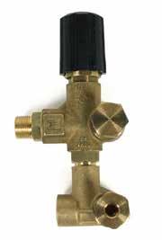 7.8 Instant Pressure Response Hex-Shaped Non-stick Check Valve 3/8" Inlet, Outlet, Bypass Brass Valve Body / Stainless Ball and Seat Knob Included VB9 - Panel Mountable Reduces trapped pressure to