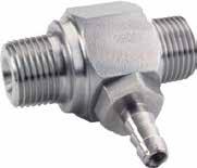 Adjustable Pressure: 200-2000 PSI GPM: 7 Temperature: 200 o F 3/8" FPT Inlet, Outlet and Bypass Flow-Thru Design for Smooth Operation Machined-Brass Body and Knob Stainless-Steel Plunger and Seal GPM