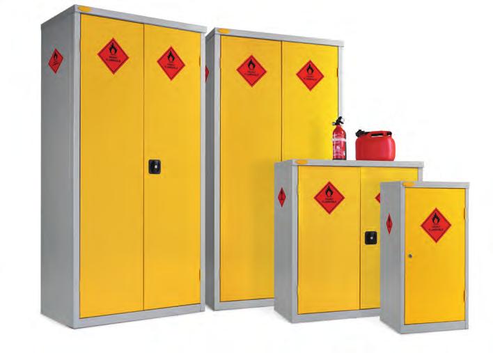 HSE The Storage of Flammable Containers HS(G)51 Anti- Bacterial Adjustable shelves carry 85kg UDL Our range of Hazardous Storage Cabinets provide for the secure storage and segregation of flammable,