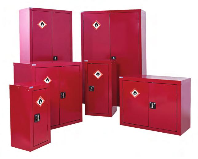 18 CFLST4646ZRX 460mm 460mm 76.18 CFLST9046ZRX 900mm 460mm 86.15 FLAMBANK HAZARDOUS STORAGE Fully complies with all regulations for the safe storage of chemicals and flammables.
