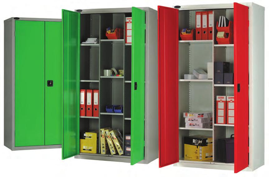 EVERYDAY CUPBOARDS MULTI COMPARTMENT CUPBOARDS Cupboards feature 1 or 2 fixed vertical partitions with shelves creating 8 or 12 compartments.