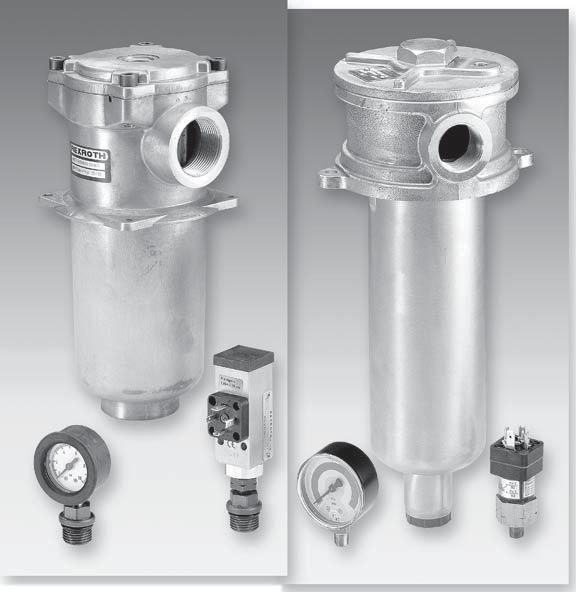 RE 5 8/. Replaces: 7.99 Return line filter for direct tank mounting Type ABZFR Maximum operating pressure 5 bar Maximum flow 5 l/min H69+69.