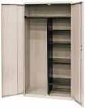 CABINETS WELDED CABINETS Suitable for office, plant, school or institutional storage needs Fully adjustable shelves, recessed handle, cylinder lock, and coat rods