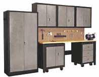 HEAVY-DUTY CABINET DOLLIES Makes cabinets fully mobile Allows for easy access during cleaning Two rigid and two swivel with brake, 5" poly casters Capacity: 800 lbs.