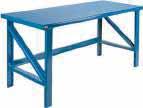 WORKBENCHES WORKBENCHES EXTRA HEAVY-DUTY WORKBENCHES ALL-WELDED BENCHES All-welded construction features a wood-filled 3/16" steel top with 11 gauge steel legs and stringers Standard bolt-down