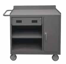 Durable, textured, grey powder coat finish Tubular handle for ease of mobility Cabinet door has a 3 point locking handle with 2 keys 1200 lbs.
