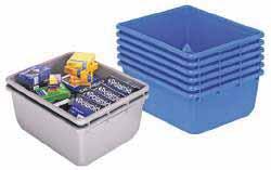 It securely attaches to SNT with or without lid for easy part identification. CONTAINERS COVERS Model No. Mfg. Outside Dimensions Inside Dimensions Qty Model No. Qty Blue Grey Red No.