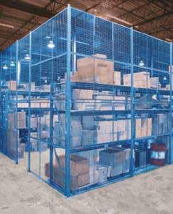 PORTABLE STRUCTURES & ENCLOSURES Rugged Kleton wire mesh partitions and enclosures provide maximum security at a minimal cost.