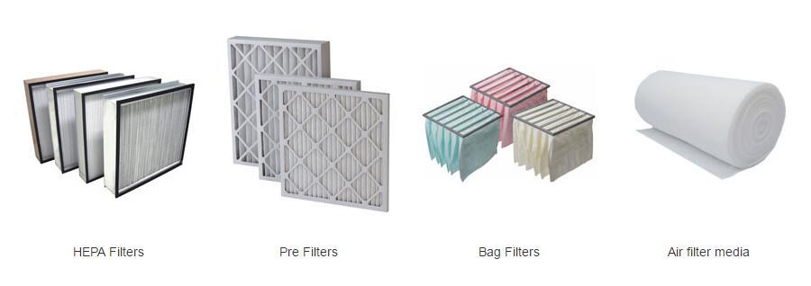 Panel Air filters A particulate panel air filter is a device composed of fibrous materials which removes solid particulates such as dust, pollen, mould, and bacteria from the air.