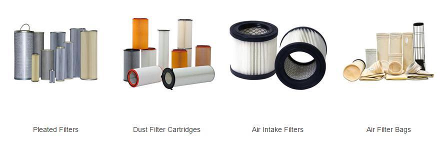 Dust Air filter cartridge Air filter cartridge can filter dust in the compressed air.