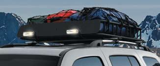[G] Roof-Mount Ski and Snowboard Carrier helps you get to the slopes in style.