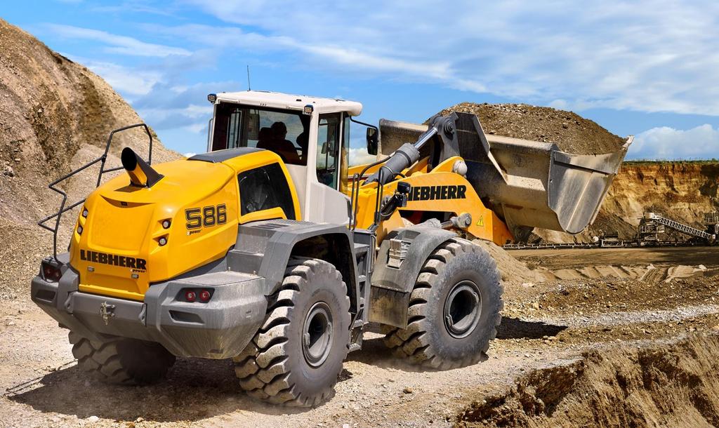 Earthmoving Equipment and Material Handling XPower Wheel Loaders L 550 XPower and the L586 XPower on display Tier 4f / Stage IV compliant