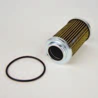 Remove the old pressure hydraulic filter element. Put the new pressure hydraulic filter element back in place. Put the filter pressure housing back in place. - Start the engine.