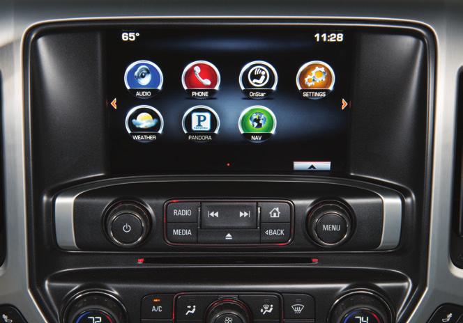 GMC IntelliLink Radio with 8-Inch* Color ScreenF Refer to your Owner Manual for important safety information about using the infotainment system while driving.