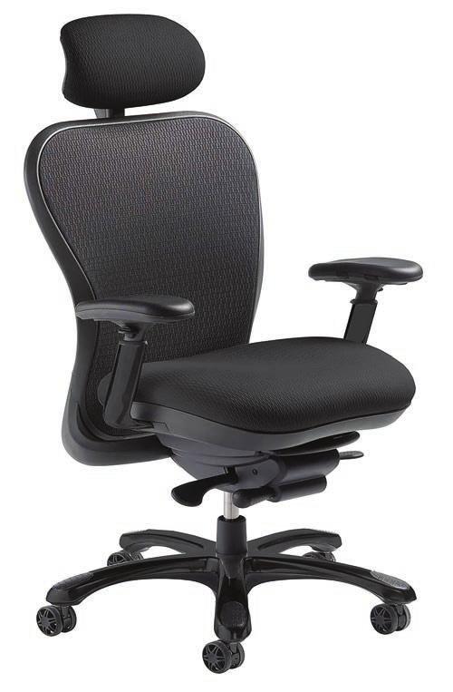 CXO CXOHBBLK CXOHBBLKNH CXOSCBLK (task chair w/ head rest) (task chair, no head rest) (side chair) The CXO chair offers strong lumbar support, responsive ergonomic