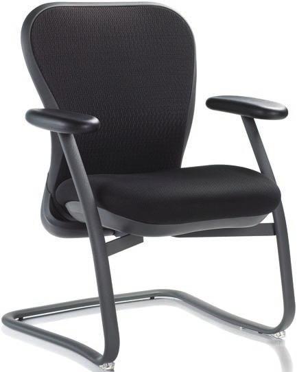 chair has fixed arms Sychronous knee-tilt mechanism with multi-position lock on task chairs Seat depth adjustment on task chairs Pneumatic height adjustment on task chairs