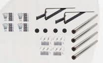 galvanized tubes Four (4) P100H-1 galvanized U-bolt hardware kits: each contains three (3) U-bolts, lock nuts and washer